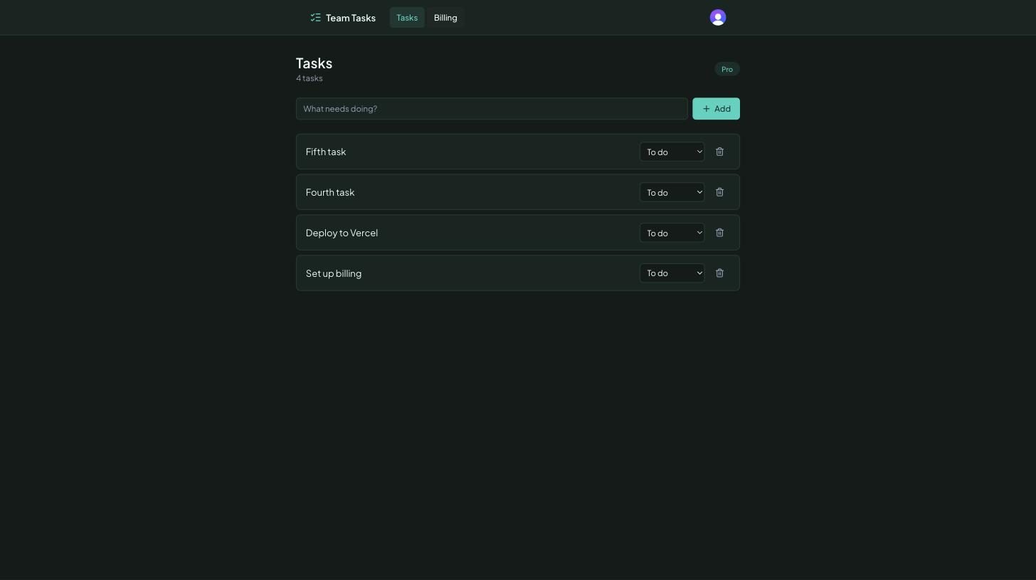Unlimited task list after upgrading to Pro